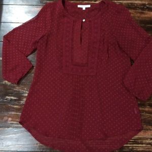 Burgundy Blouse